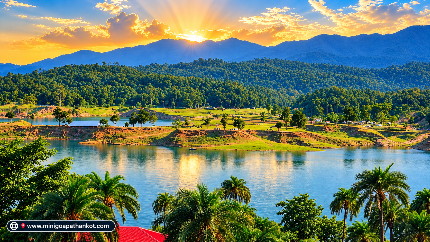 Ranjit Sagar Dam Lake